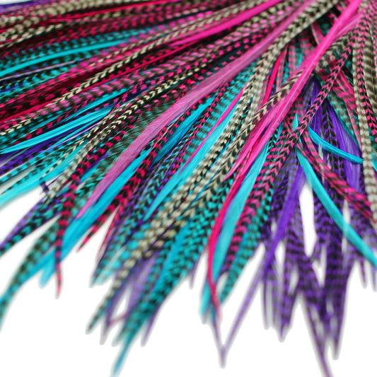 15x Discount  B-Grade Feathers - Petunia