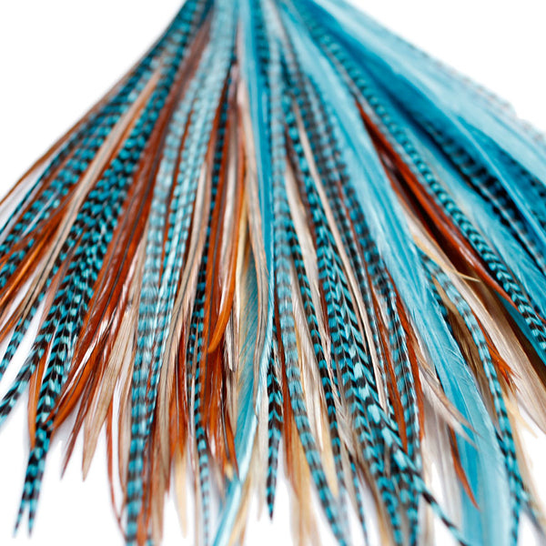 20x Discount  B-Grade Feathers - Turquoise Naturals
