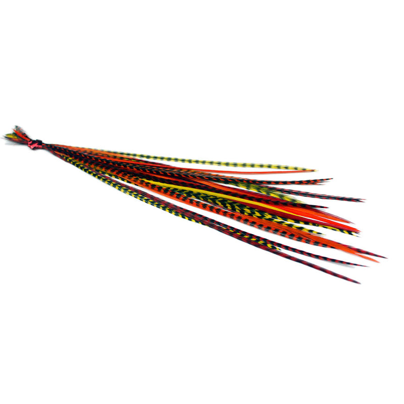 25x Short 7-9 inch Feathers - Sunburst